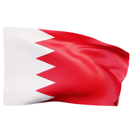 Bahrain Flag  3D Icon