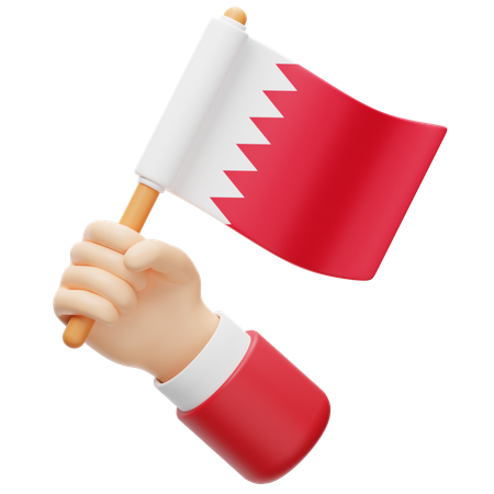 Bahrain Flag  3D Icon