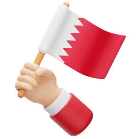 Bahrain Flag  3D Icon