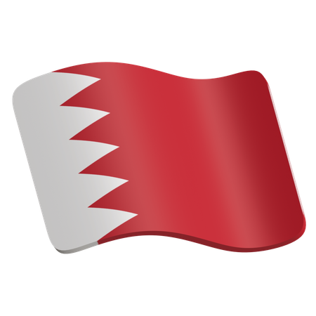 Bahrain Flag  3D Icon