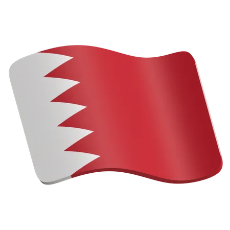 Bahrain Flag  3D Icon