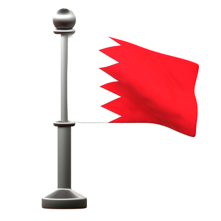 Bahrain Flag  3D Icon