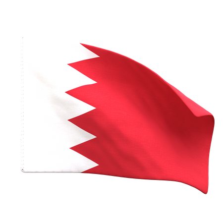 Bahrain Flag  3D Icon