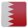 bahrain flag 3d illustration