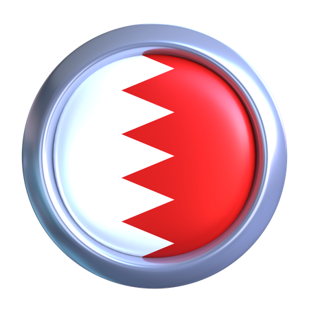 Bahrain Flag Emblem  3D Icon
