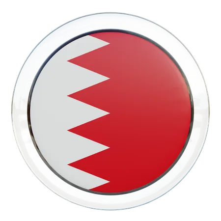 Bahrain Flag Glass  3D Flag
