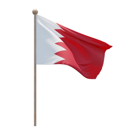 Mât de drapeau de Bahreïn  3D Icon