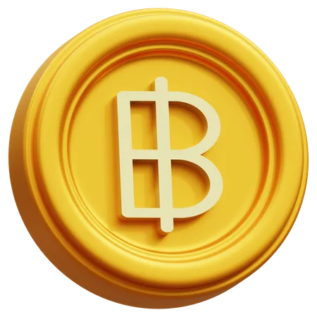 Baht  3D Icon