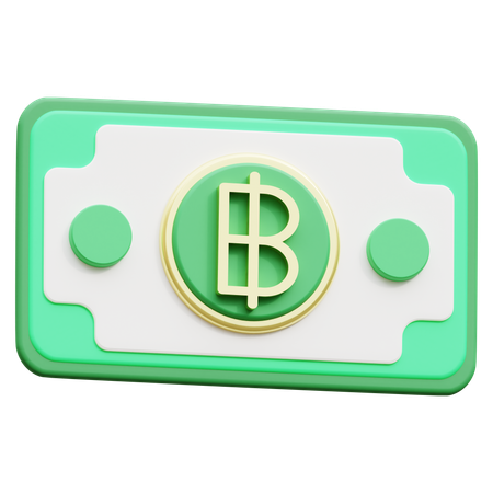 Baht  3D Icon