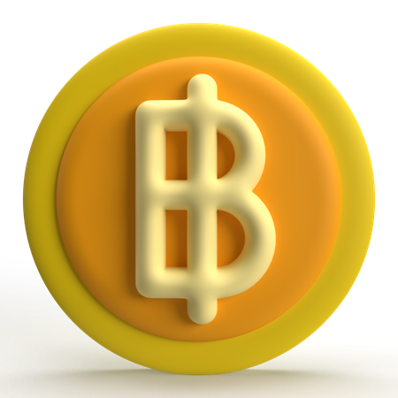 Baht  3D Icon