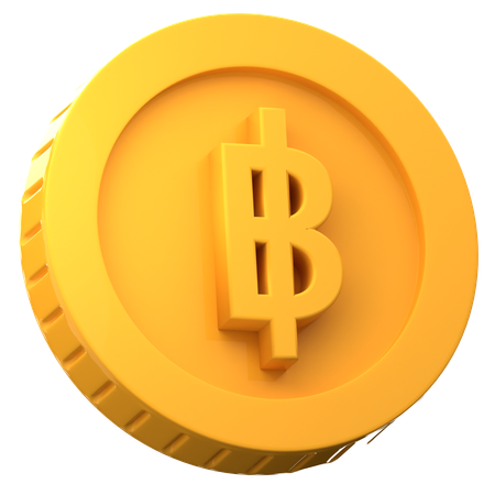 Baht  3D Icon