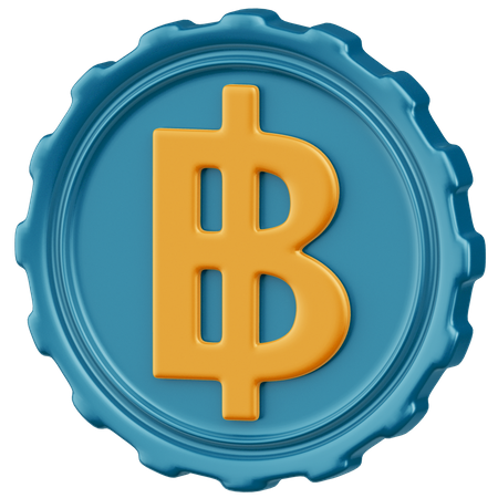 Baht  3D Icon