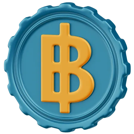 Baht  3D Icon