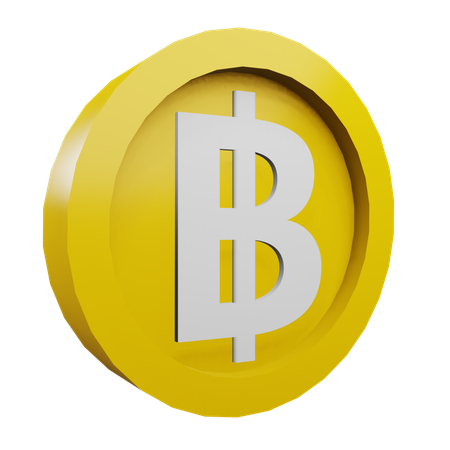 Baht  3D Icon