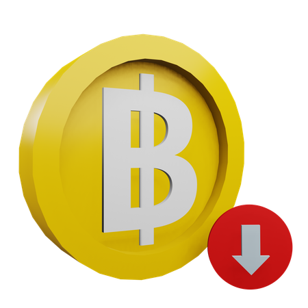 Baht  3D Icon