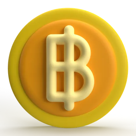 Baht  3D Icon