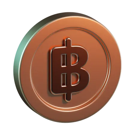 Baht  3D Icon