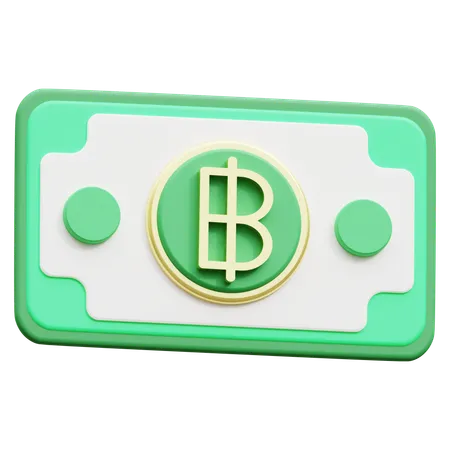 Baht  3D Icon