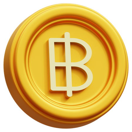 Baht  3D Icon