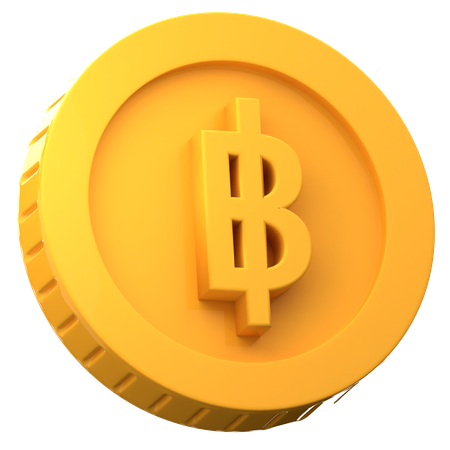 Baht  3D Icon