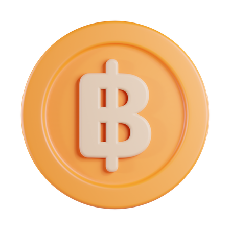 Baht  3D Icon