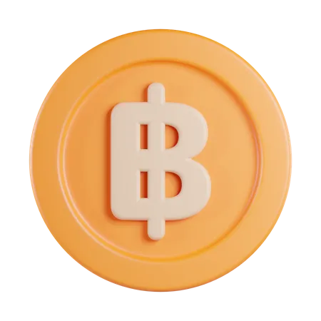 Baht  3D Icon