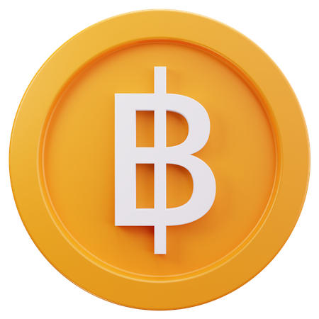 Baht  3D Icon