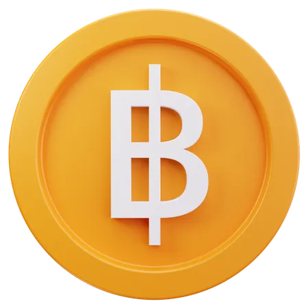 Baht  3D Icon