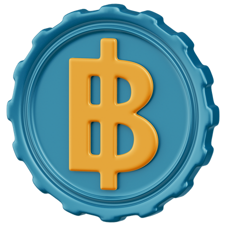 Baht  3D Icon