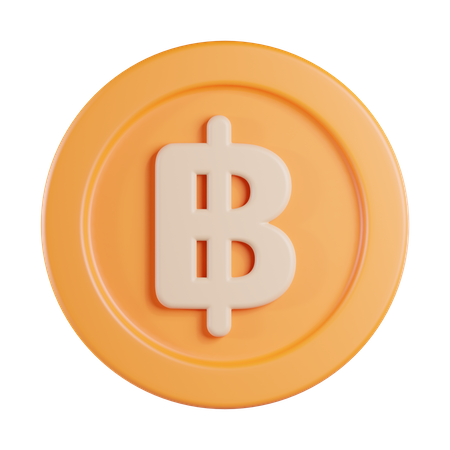 Baht  3D Icon