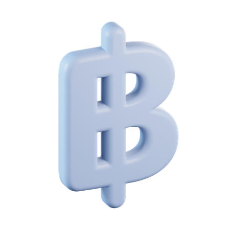 Baht Currency  3D Icon