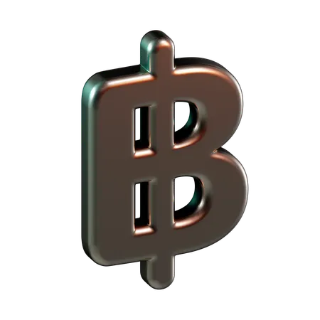 Monnaie baht  3D Icon