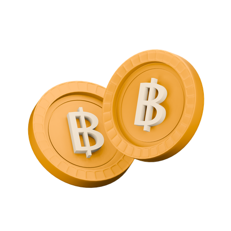 Baht tailandês  3D Icon