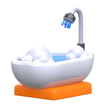 Baignoire  3D Icon