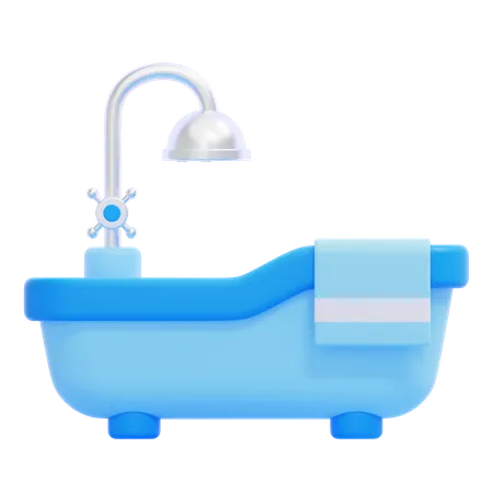 Baignoire  3D Icon