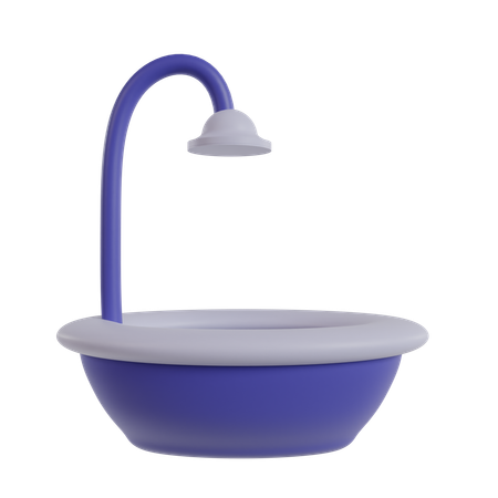 Baignoire  3D Icon