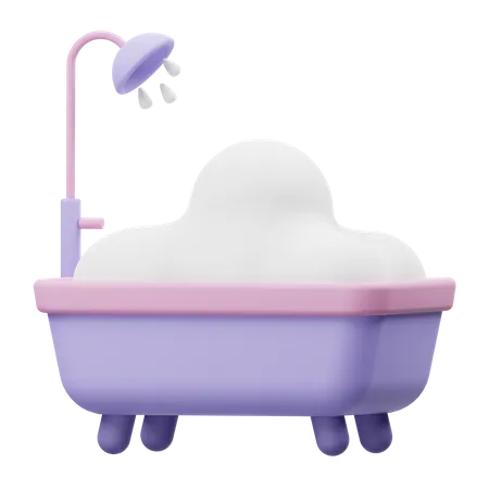 Baignoire  3D Illustration