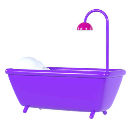 Baignoire  3D Illustration