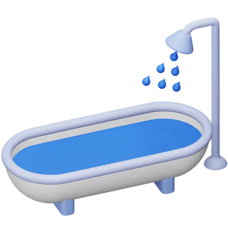 Baignoire  3D Icon