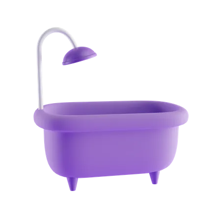 Baignoire  3D Icon