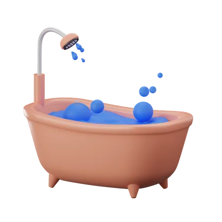 Baignoire  3D Icon