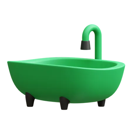 Baignoire  3D Icon