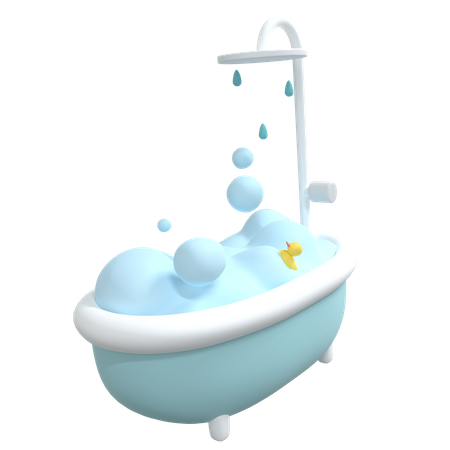 Tube de bain  3D Icon