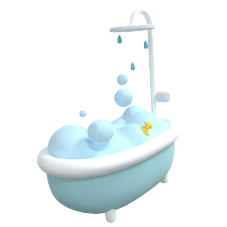 Tube de bain  3D Icon