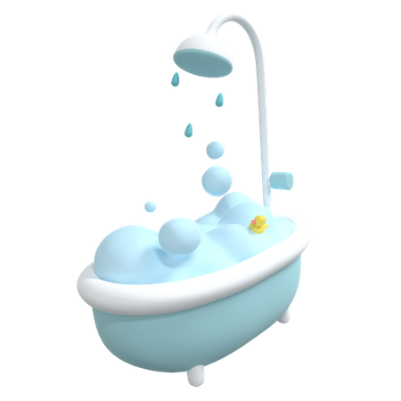 Tube de bain  3D Icon