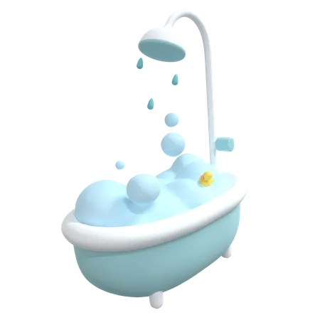 Tube de bain  3D Icon