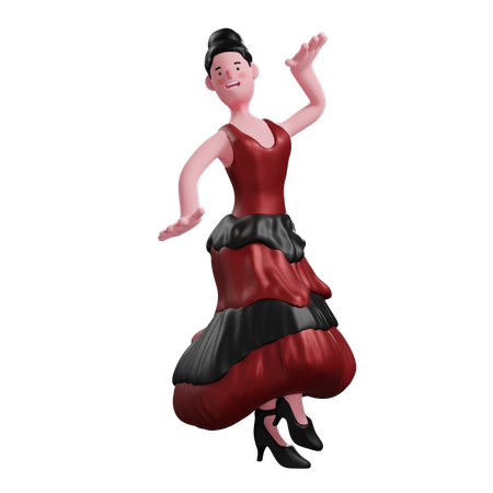 Baile flamenco  3D Icon
