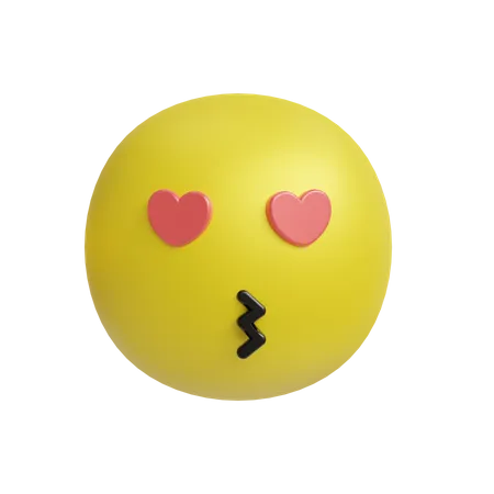 Emoji coeur embrassant  3D Icon