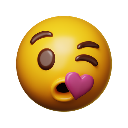 Baiser emoji  3D Icon