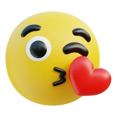 Baiser emoji  3D Icon